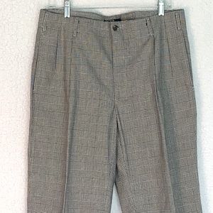 EUC ‘90’s Polo by Ralph Lauren black/white pleated pants, imported fabric